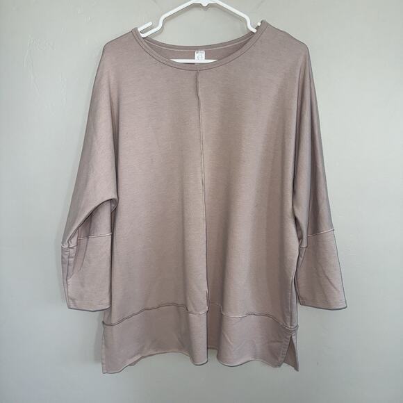 SPANX Sweaters - SPANX Women's Pullover Dolman Long Sleeve Sweater Sz Large Oatmeal Beige Nude